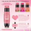 LOKFAR Cream Blush Stick for Cheeks - 2 in 1 Multi Makeup Blush with Brush for Cheeks Tint & Eyes & Lips, Waterproof Smooth Creme Texture, Long-lasting Wear All Day, #01 Cherry Pink view 3