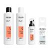 Nioxin System Kit 4 + Thickening Spray, For Color Treated Hair with Progressed Thinning, Full Size (3 Month Supply) view 1