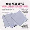 Boldify Quick Dry Microfiber Towel Wrap for Women - for Thin and Curly Hair - Anti Frizz Plopping Towel, Fast Drying Turban - Grey view 4