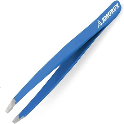 Amorux Eyebrow Tweezers For Women Facial Hair Professional hair removal Stainless Steel Tweezers for Ingrown Facial Hair, Splinter, and Daily Beauty