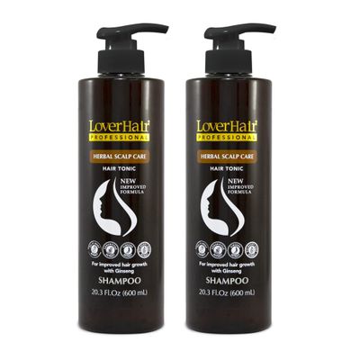 2-Pack LoverHair Professional Herbal Scalp Care Shampoo 2x20.3 fl.oz (2x600ml)