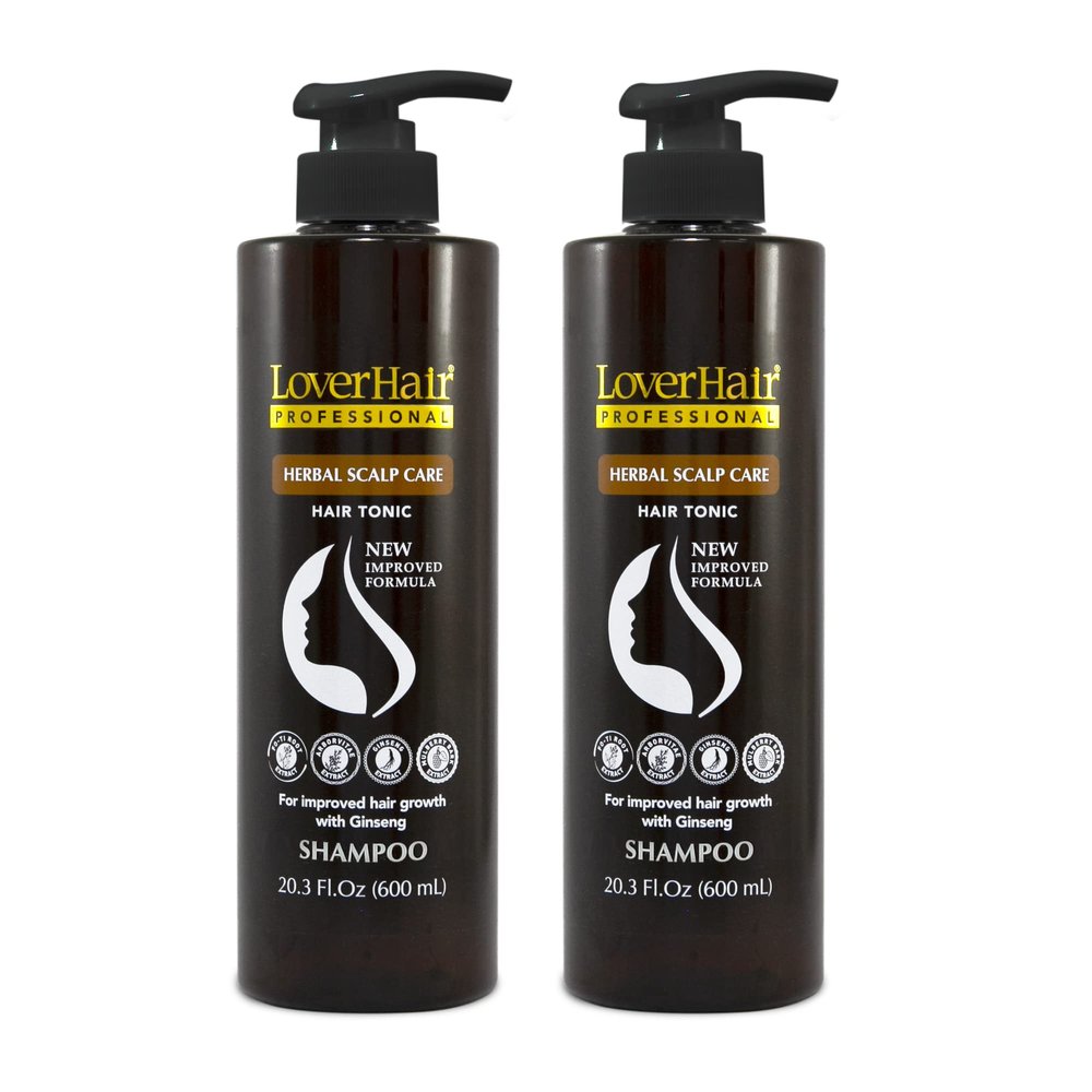 2-Pack LoverHair Professional Herbal Scalp Care Shampoo 2x20.3 fl.oz (2x600ml)
