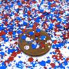 Independence Glitter Mix, 4th of July, Glitter for Nails, Glitter for Tumblers, Glitter Shapes for tumblers, Glitter Shape Confetti (4oz) view 1