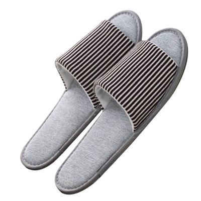 Spa Slippers for Men - 10 Pairs Open Toe Spa Slippers Hotel Guest Slippers for Spa, Party Guest, Hotel and Travel, Fits Most Men and Women (Color : Black, Size : 29cm/11.4inches)