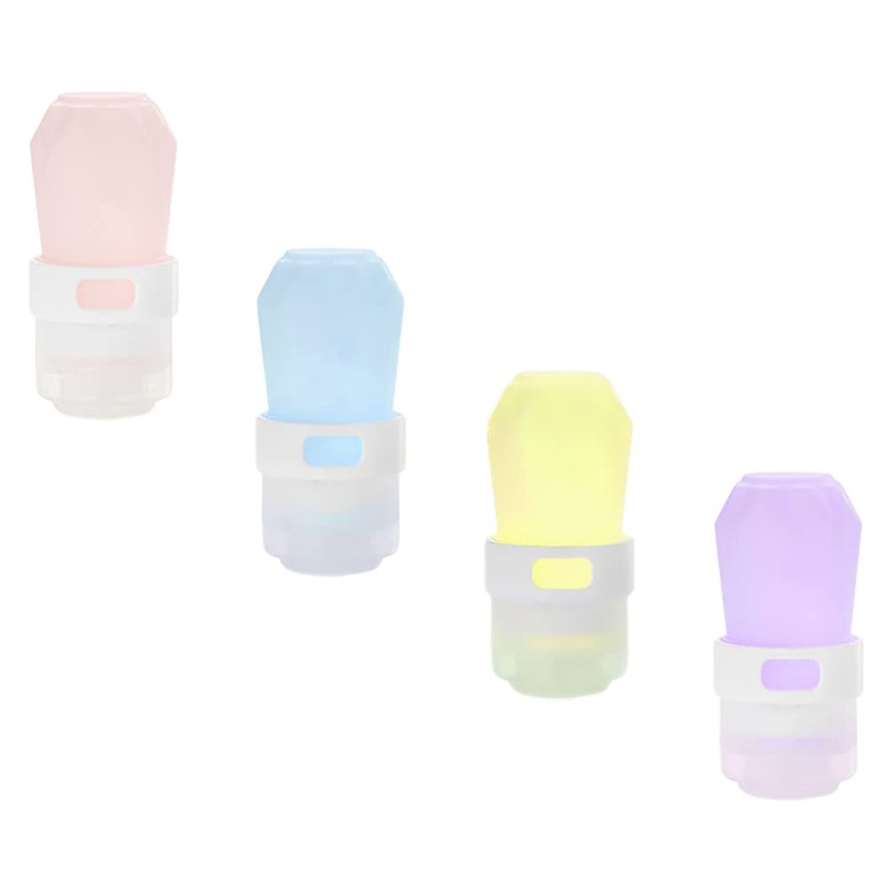 Beaupretty 4pcs Travel Squeeze Bottles Toiletries Container for Lotion Shampoo Wash Compact Leakproof Travel Bottles