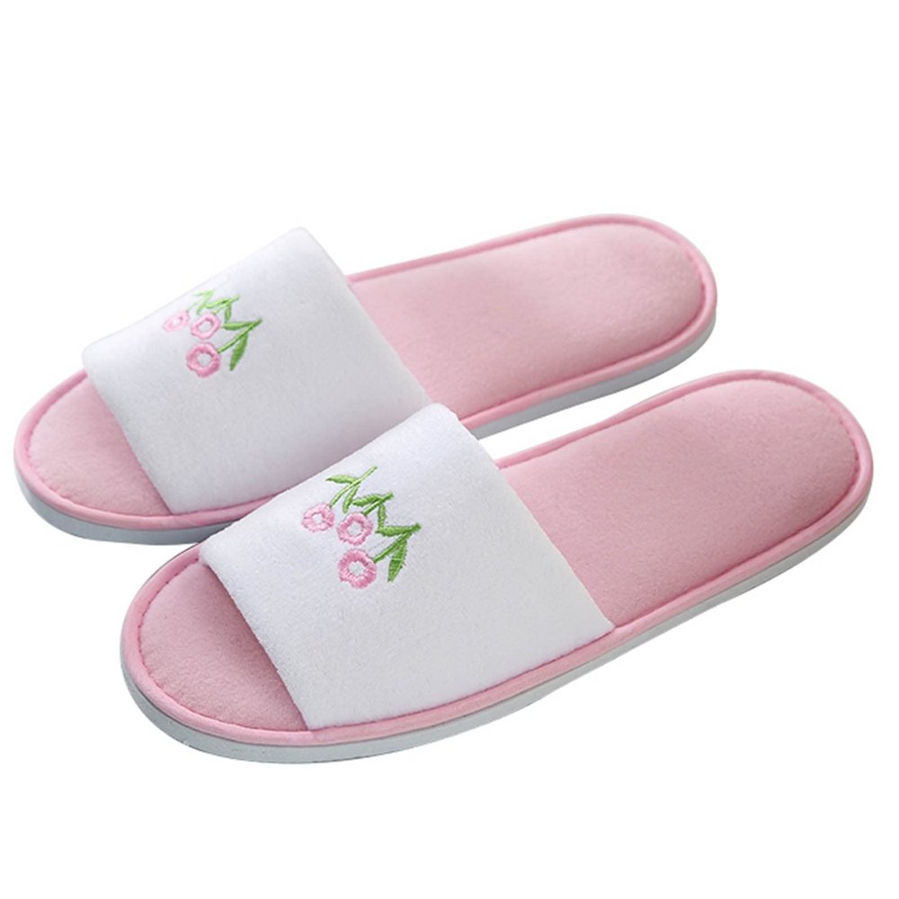 10 Pairs Home Guest Slippers Disposable and Washable House Shoes Anti Slip Super Soft Slippers for Indoor Home Office Modern Farmhouse Decor Or Shoeless Home Slippers