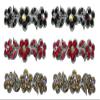 JCGY Set of 6-6 Count - Hair Barrettes Small French Clip Barrettes Sparkly Crystals 6 Colors 1338-6d3 view 1