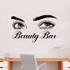 Beauty Bar Wall Decal Home Decor Art Sticker Vinyl Bedroom Boys Girls Teen Kids Quote Makeup Lashes Brows Beauty Brushes Lipstick Mascara Eyeshadow Business Logo Studio view 1