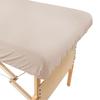 10 Pack Body Linen Simplicity Poly Cotton Massage Table Fitted Sheets - 180 Thread Count. Roomy Fit for Tables 28-32 inches Wide, Soft and Durable. Available in White and Natural. - (Natural) view 2