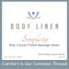 10 Pack Body Linen Simplicity Poly Cotton Massage Table Fitted Sheets - 180 Thread Count. Roomy Fit for Tables 28-32 inches Wide, Soft and Durable. Available in White and Natural. (White) view 4