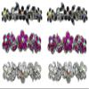 JCGY Set of 6-6 Count - Hair Barrettes Small French Clip Barrettes Sparkly Crystals 6 Colors 1338-6d2 view 1