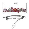 JCGY Set of 6-6 Count - Hair Barrettes Small French Clip Barrettes Sparkly Crystals 6 Colors 1338-6d1 view 4