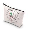 MNIGIU Duck Cosmetic Bag Anatomy Of A Duck Duck Lover Gift Travel Zipper Pouch Duck Farm Farmer Gift (Anatomy Duck bag) view 1