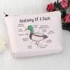 MNIGIU Duck Cosmetic Bag Anatomy Of A Duck Duck Lover Gift Travel Zipper Pouch Duck Farm Farmer Gift (Anatomy Duck bag) view 2