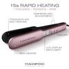 Professional Flat Iron - Hair Straightener Wide Plate Titanium Flat Iron - Infrared Hair Straightening (Rose Gold) view 4