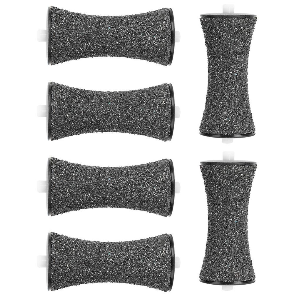 Amope Replacement Rollers Foot File Roller Head, 5 Pcs Replacement Rollers Foot File Roller Head for Women Man Foot File Refills Pedicure Hard Skin Remover Rollers Electric Callus Remover Accessories