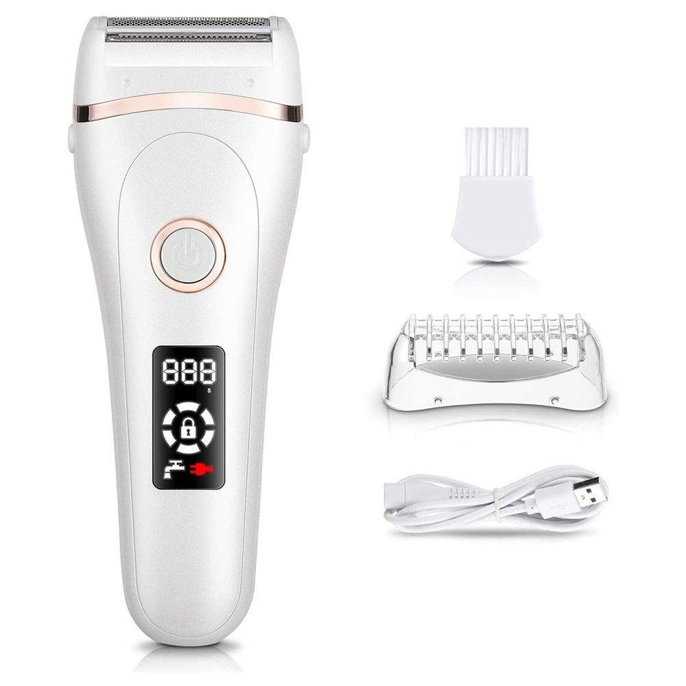 Electric for Women, Shaver Rechargeable Women's Electric Shaver with LED Display Body Hair Removal for Face Underarm Legs and Bikini Line