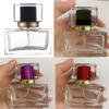 30ML Glass Perfume Bottles Empty 6 Colors Spray Perfume Bottles with Gold Screw Lid Refillable Portable Empty Square Perfume Atomizer Vials Refillable Cosmetic Containers for Perfume Essential Oils Liquids view 3