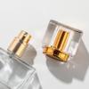 30ML Glass Perfume Bottles Empty 6 Colors Spray Perfume Bottles with Gold Screw Lid Refillable Portable Empty Square Perfume Atomizer Vials Refillable Cosmetic Containers for Perfume Essential Oils Liquids view 4