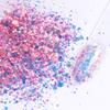 Holographic Nail Art Sequins Glitter Kits 8 Boxes 3D Nails Glitter Metallic Shining Flakes Acrylic Powder Dust Sequins for Nails Decoration Holographic Manicure Tips (Pink) view 2