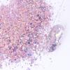 Holographic Nail Art Sequins Glitter Kits 8 Boxes 3D Nails Glitter Metallic Shining Flakes Acrylic Powder Dust Sequins for Nails Decoration Holographic Manicure Tips (Pink) view 3