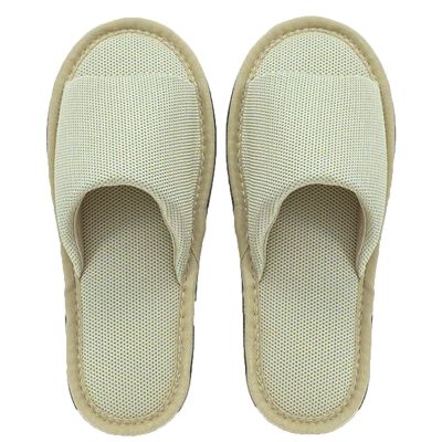 1 Pairs Open Toe Eco-Friendly Slippers Spa Slippers Unisex Hotel Slippers for Women and MenNon-Disposable Guest Slippers (Color : Light Green, Size : 29cm/11.4inches)