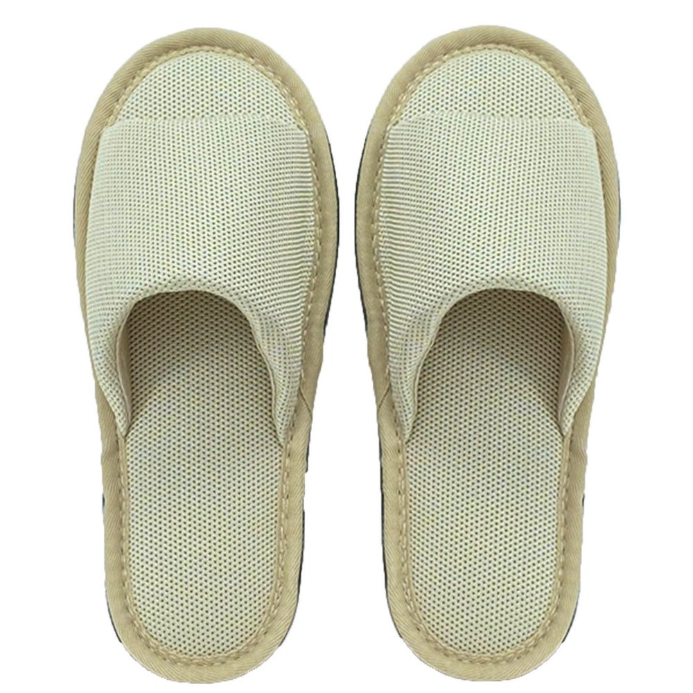 1 Pairs Open Toe Eco-Friendly Slippers Spa Slippers Unisex Hotel Slippers for Women and MenNon-Disposable Guest Slippers (Color : Light Green, Size : 29cm/11.4inches)