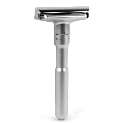 Rezhco Men's Manual Razor Adjustable Sharpness Double Edge Safety Shaving Razor(Color:A,Size:)
