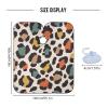 ALAZA Vintage Elegant Leopard Spot Barber Cape for Men Women, Waterproof Haircut Apron Beard Shaving Bib Hair Cutting Cloth 55 x 65 Inch view 3
