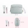 BAGSMART Makeup Bag, Cosmetic Bag for Purse,Travel Make Up Pouch,Water-resistant Toiletry Bag Elegant Roomy, Makeup Accessories Organizer, Light Blue view 3