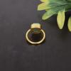 Shilpi Impex Rose Cut Synthetic Larimar Gold Plated Brass Ring For Men Women (5.5) view 4