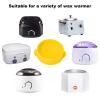 Wax Pot Replacement, Removable Silicone Waxing Pot Home Hair Removal Reusable Wax Heater Machine Accessory Wax Warmer Replacement Pots Beauty Hair Removal Waxing Bowl for Home Use(Yellow) view 2
