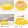 Wax Pot Replacement, Removable Silicone Waxing Pot Home Hair Removal Reusable Wax Heater Machine Accessory Wax Warmer Replacement Pots Beauty Hair Removal Waxing Bowl for Home Use(Yellow) view 3