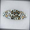 Black Brown Cheetah Leopard Print Curved Barrette Hair Clip Accessory 3.5" Long Fashion hair Accessories for Women view 1