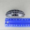 Black White Curved Barrette Hair Clip Accessory 3.5" Long Circles Pattern Fashion hair Accessories for Women view 2