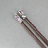 Dk Brown Crystal Sequin Wood Set 2 Hair Chop Sticks Accessory Picks Pins 7" Long Fashion hair Accessories for Women view 2