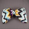 Aqua Black Fabric Big Huge BOW 6" Wide Barrette Hair Clip Gator Claw Kawaii Fashion hair Accessories for Women view 2