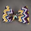 Aqua Black Fabric Big Huge BOW 6" Wide Barrette Hair Clip Gator Claw Kawaii Fashion hair Accessories for Women view 3