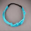 Aqua Knotted Triple-Strand Soft Cord Rope Stretch Elastic Headband Hair Band Fashion hair Accessories for Women view 3