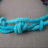Aqua Knotted Triple-Strand Soft Cord Rope Stretch Elastic Headband Hair Band Fashion hair Accessories for Women view 4