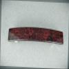Dk Brown Barrette Paisley Wood Grain Plastic Rectangle Hair Clip Accessory 4.25" Fashion hair Accessories for Women view 1