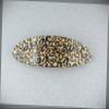 Black Brown Cheetah Leopard Print Curved Barrette Hair Clip Accessory 3.5" Long Fashion hair Accessories for Women view 1