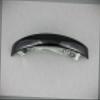 Black Thin Skinny Narrow Rectangle Barrette Hair Clip 4.5" Long Fashion hair Accessories for Women view 1