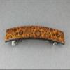 Brown Barrette Paisley Wood Grain Plastic Rectangle Hair Clip Accessory 4.25" Fashion hair Accessories for Women view 3