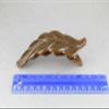 Brown Leaf Barrette Curved Hair Clip Leaves 4.5" Long Stamped Textured Plastic Fashion hair Accessories for Women view 4