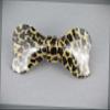 Cheetah Barrette Leopard Print Curved Hair Clip Accessory 3.25" Long Black Brown Fashion hair Accessories for Women view 1