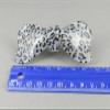 Cheetah Barrette Leopard Print Curved Hair Clip Accessory 3.25" Long Gray Black Fashion hair Accessories for Women view 3