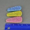 3 Blue Yellow Pink Crystal Barrettes Alligator Hair Clip Faceted Gems Sparkly Fashion hair Accessories for Women view 3