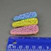 3 Blue Yellow Pink Crystal Barrettes Alligator Hair Clip Faceted Gems Sparkly Fashion hair Accessories for Women view 4