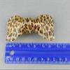 Cheetah Barrette Leopard Print Curved Hair Clip Accessory 3.25" Long Brown Tan Fashion hair Accessories for Women view 2